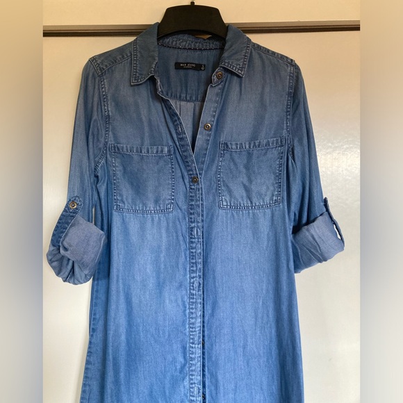 Max Jeans Button-down Shirt Dress - Picture 3 of 6